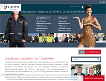 Tablet Screenshot of leon-group.at